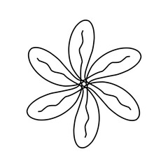 Naklejka premium Flower Line Icon 