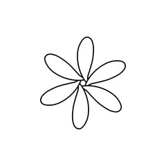 Flower Line Icon 