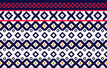 colorful ethnic geometric patterns Vector design for fabric, carpet ,Fabric pattern