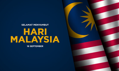 Naklejka premium Malaysia Day Background Design.