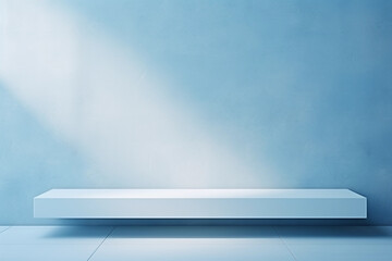 Obraz premium Minimal Abstract Light Blue Product Presentation Background