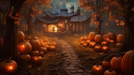 Obraz premium The World of Pumpkins