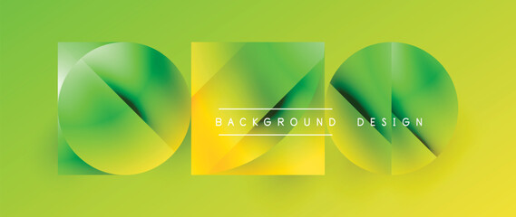 Canvas of minimalistic artistry unfolds - metallic circles and squares in perfect equilibrium. Subtle yet striking, their polished demeanor creates a serene symphony of geometry