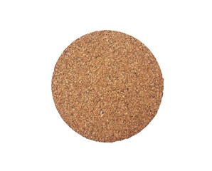 Fototapeta na wymiar Close up view of circular cork wood texture