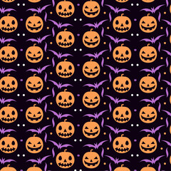 Fototapeta premium Vector halloween pattern