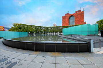 Nagasaki, Japan - Nov 29 2022: Nagasaki National Peace Memorial Hall for the Atomic Bomb Victims is the place to commemorate those who lost their lives as a result of the atomic bombing