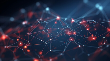 Intricate Digital Web: The Art of Plexus Network Connections in Stunning 3D Design