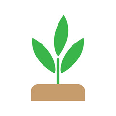 Sprout icon design template isolated illustration