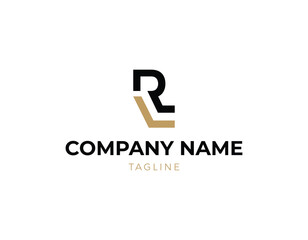 Simple Initial Letter Mark RL Logo Design Template