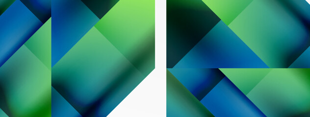 Obraz premium Captivating vector abstraction. Triangles interlock in mesmerizing dance, crafting dynamic geometric backdrop. Fusion of shapes and angles creates artful symphony of modern design