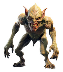 Goblin Isolated on Transparent Background
