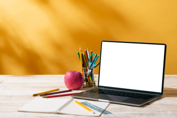 子供部屋とラップトップコンピューター