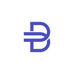 letter b illustration design logo