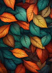Fototapeta na wymiar background of leaves