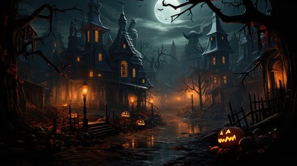 scary halloween background