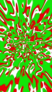 vertical looping christmas background vortex twisting red green grinch warp video