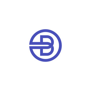 letter b for bitcoin design logo