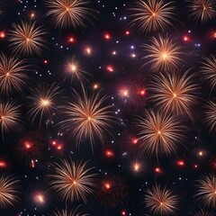 Fototapeta premium Explosive fireworks of geometric shapes against a velvet backdrop1