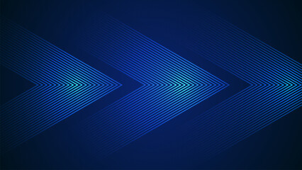 Obraz premium Dark blue simple abstract background with lines in a geometric style as the main element.