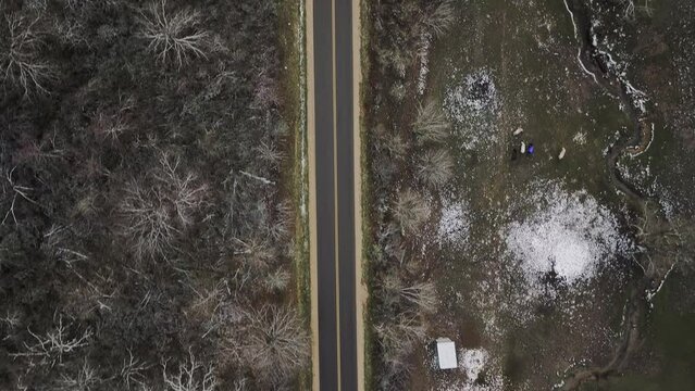 snowy road