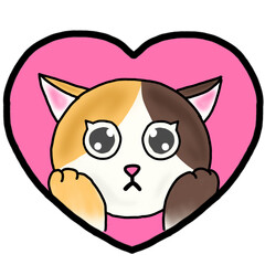 Neko with heart