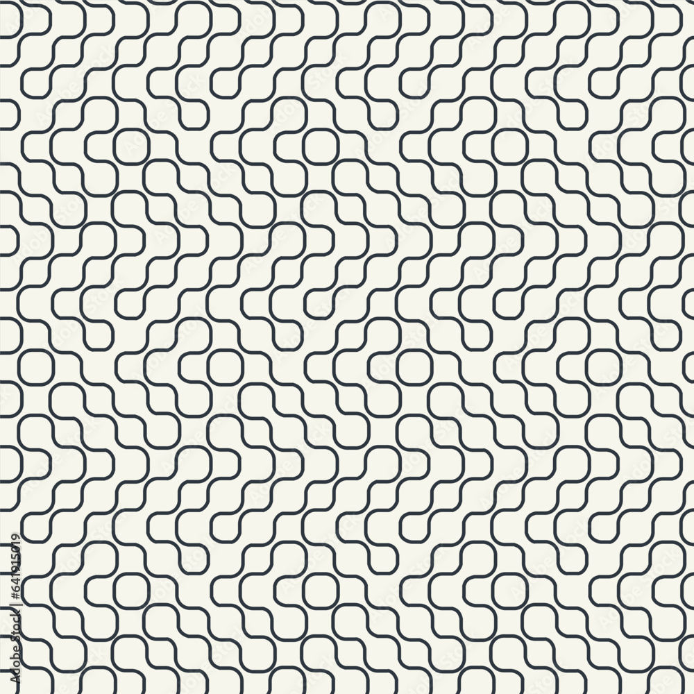 Sticker Vector seamless pattern. Modern Linear background 
