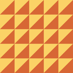Abstract geometric triangle pattern with orange color.