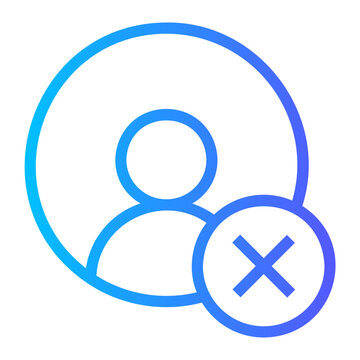 blacklist gradient icon