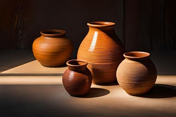 pots in shop generated by  AI