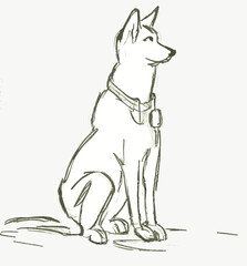 illustration of a dog