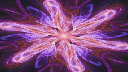 Visual fantasy of hypnotic color swirls, fractal abstract ecstasy endless loop of renewing life and recycling energy flow, spiritual awakening, intricate flowing geometric mandala patterns.