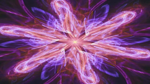 Visual fantasy of hypnotic color swirls, fractal abstract ecstasy endless loop of renewing life and recycling energy flow, spiritual awakening, intricate flowing geometric mandala patterns.