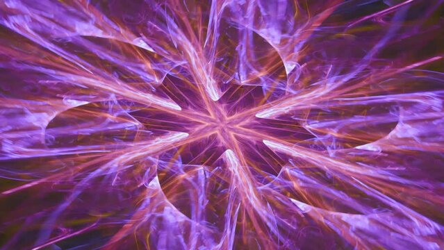 Visual fantasy of hypnotic color swirls, fractal abstract ecstasy endless loop of renewing life and recycling energy flow, spiritual awakening, intricate flowing geometric mandala patterns.