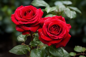 Fototapeta premium ed flower with defocused background