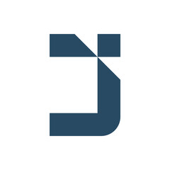 Monogram design vector logo. Monogram initial letter mark J logo design. Monogram design vector logo. Monogram initial letter mark J logo design simple J monogram