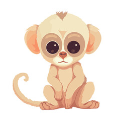 baby lemur wildlife icon