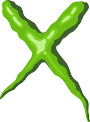 Horror Alphabet Letter X