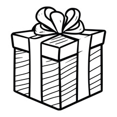 Gift Box Coloring Pages For Kids
