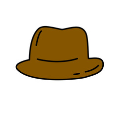 man hat vector element