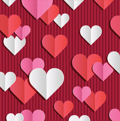 Digital png illustration of hearts symbols on transparent background