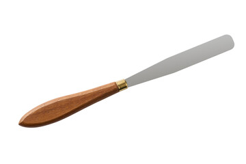 wooden handle painting knife without background PNG