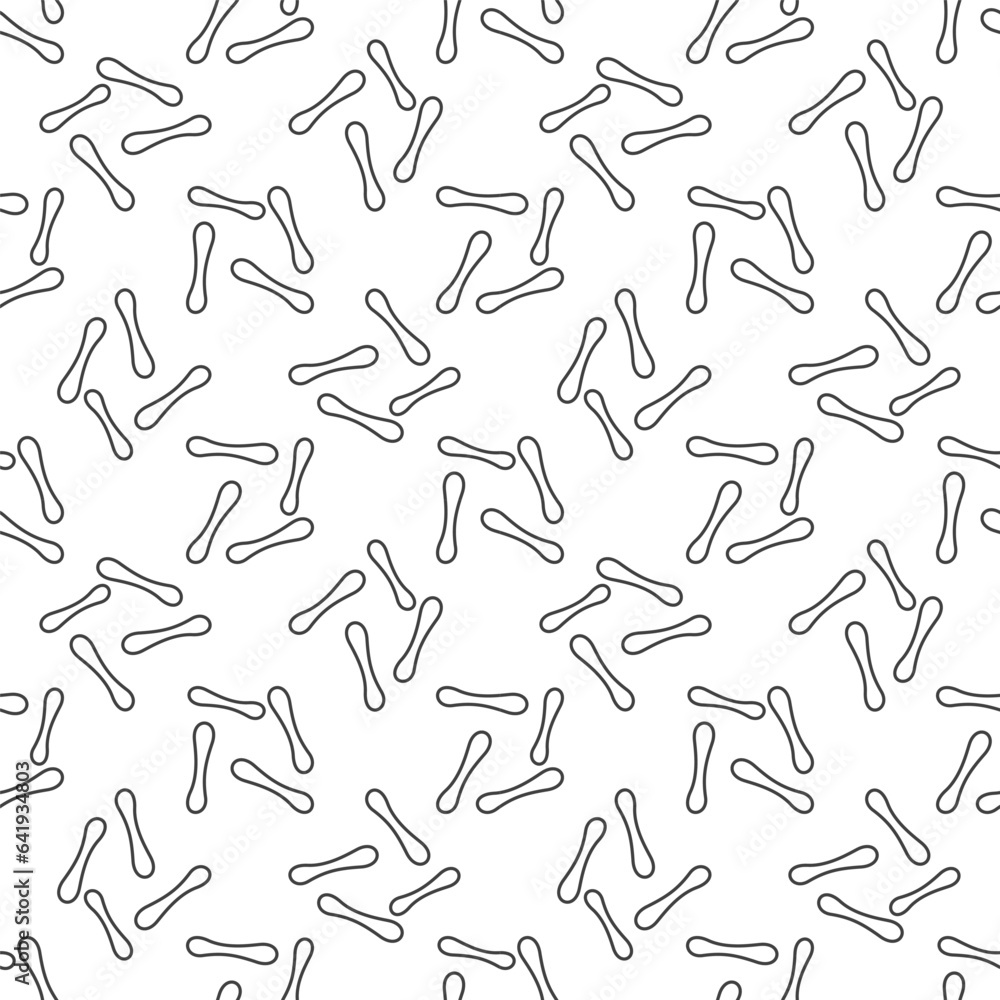 Poster bacteria vector concept outline minimal seamless pattern