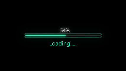 Abstract loading bar icon .