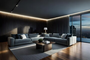 Obraz na płótnie Canvas modern living room interior