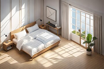 Fototapeta na wymiar interior of a bedroom