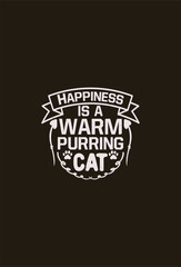 vector cat t shirt design template