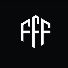 f logo design geometric initial f leter