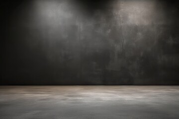 cement template wall studio background floor interior abstract abstract studio show room wall Black background splay dark wallpaper backg products wall texture interior cement gray showroom room - obrazy, fototapety, plakaty