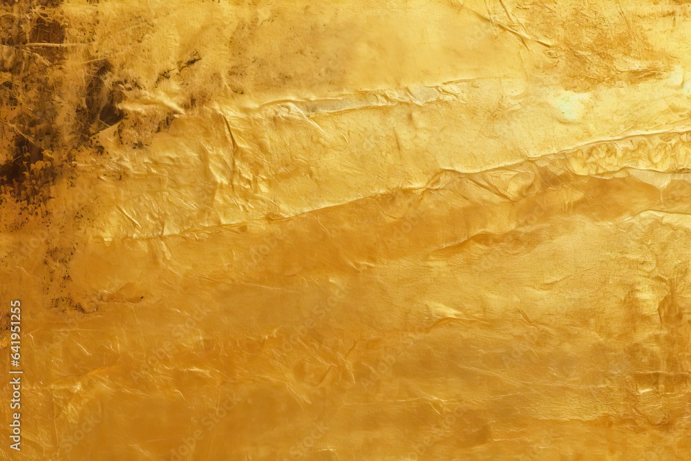 Poster glistering crumpled gold gradient bright glossy background empty background texture dirty foil blank