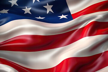 Fototapeta premium fabric blue America flying america faded us emblem States 3D design illustration flag Waving background flag flag country american government american illustration Flag United celebration freedom
